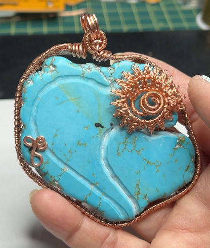 "Corazones Azules" Turquoise