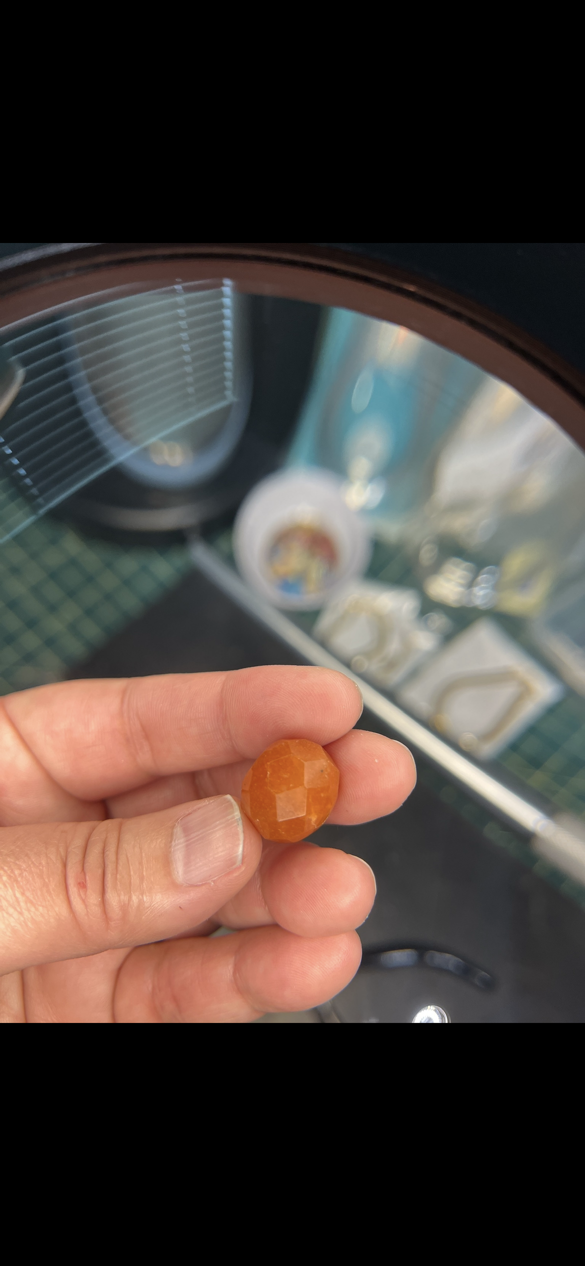 Orange Aventurine Statement Ring