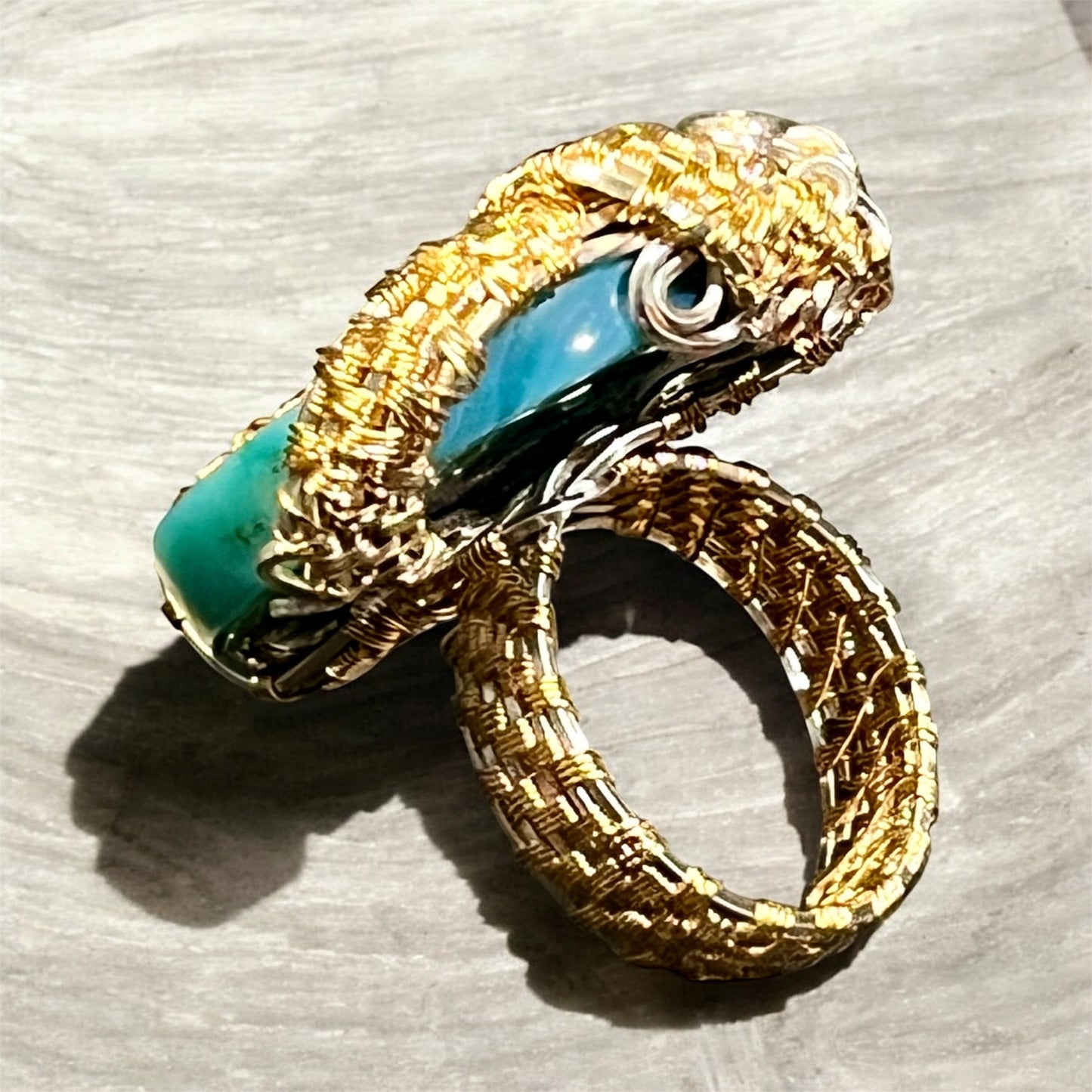 Botswana Agate Statement Ring