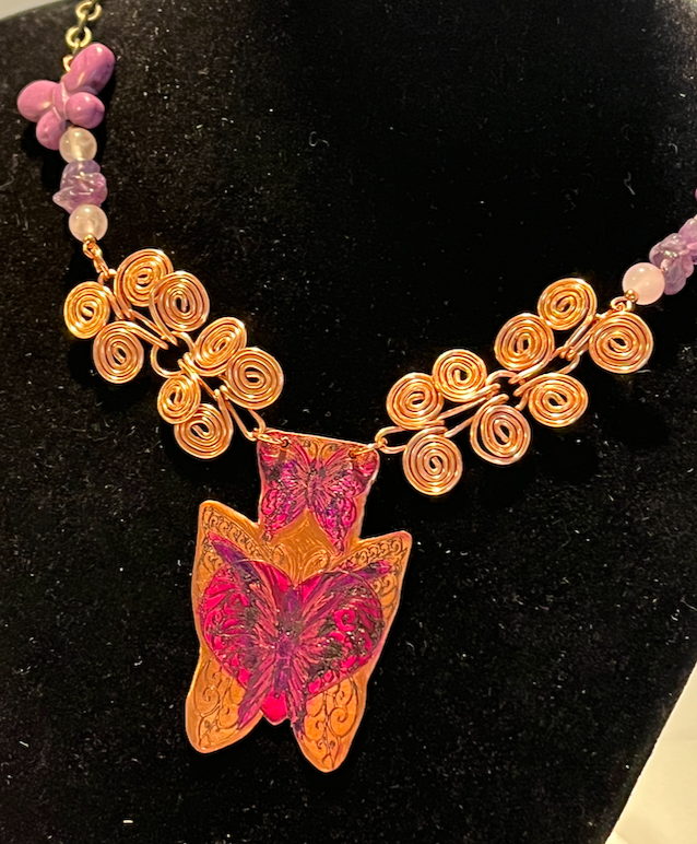 "Quiero Volar" from the Mariposa Monarca Collection Necklace