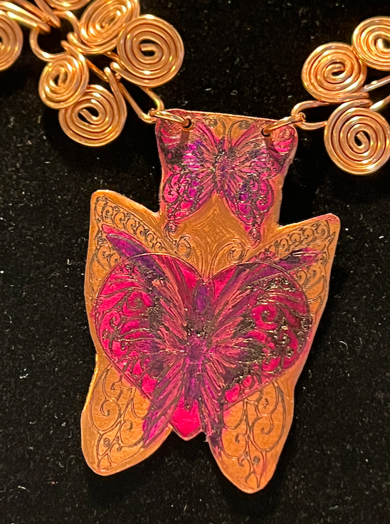 "Quiero Volar" from the Mariposa Monarca Collection Necklace