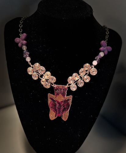 "Quiero Volar" from the Mariposa Monarca Collection Necklace