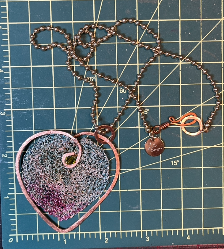 "Keeping you in my heart" necklace